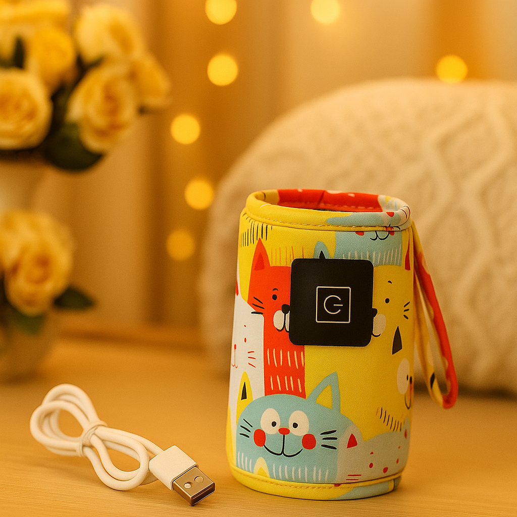 Keep Baby’s Milk Warm Anywhere – USB Bottle Warmer for Travel & Stroller | Perfect Gift for Moms
