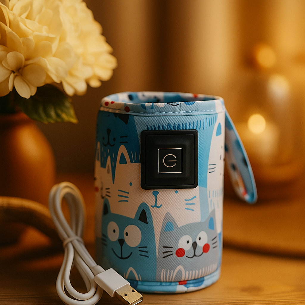 Keep Baby’s Milk Warm Anywhere – USB Bottle Warmer for Travel & Stroller | Perfect Gift for Moms