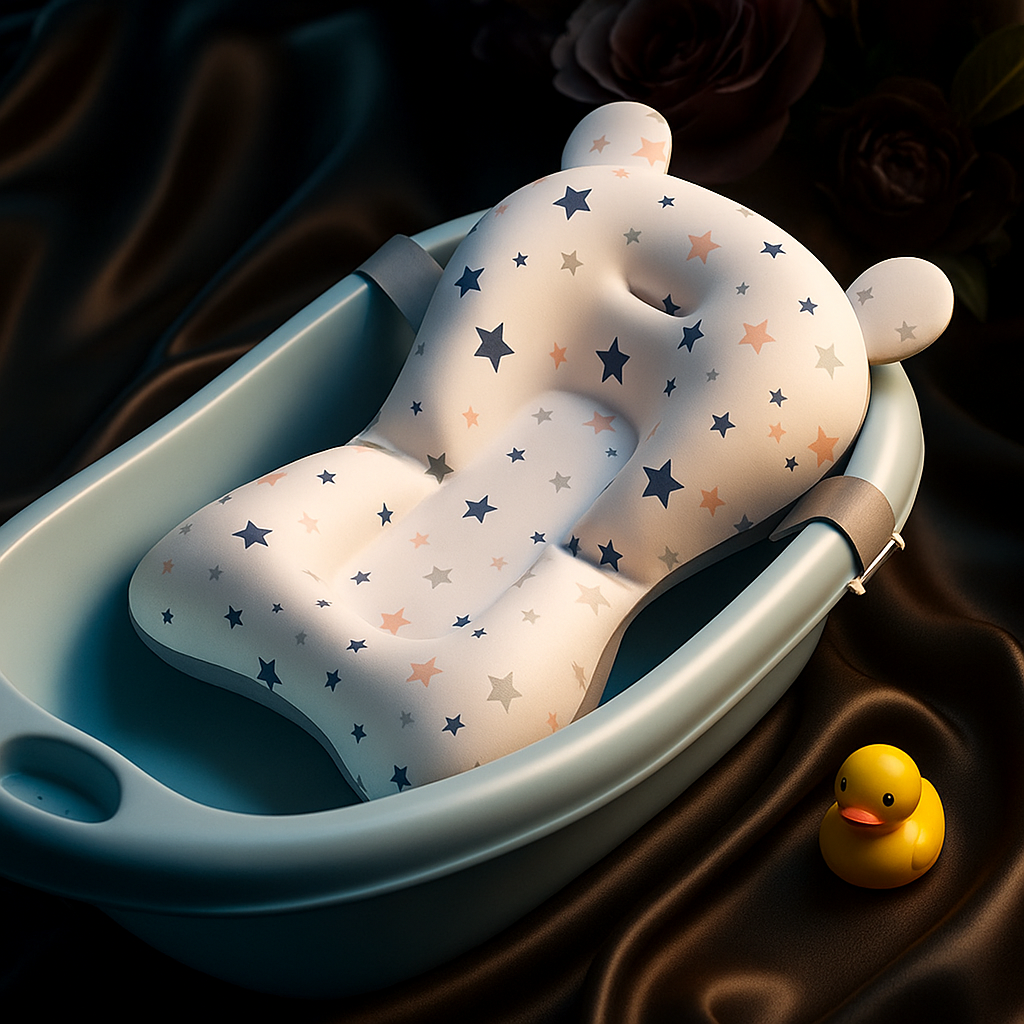 Foldable Baby Bath Support Pad – Adjustable Floating Infant Seat & Safety Hammock