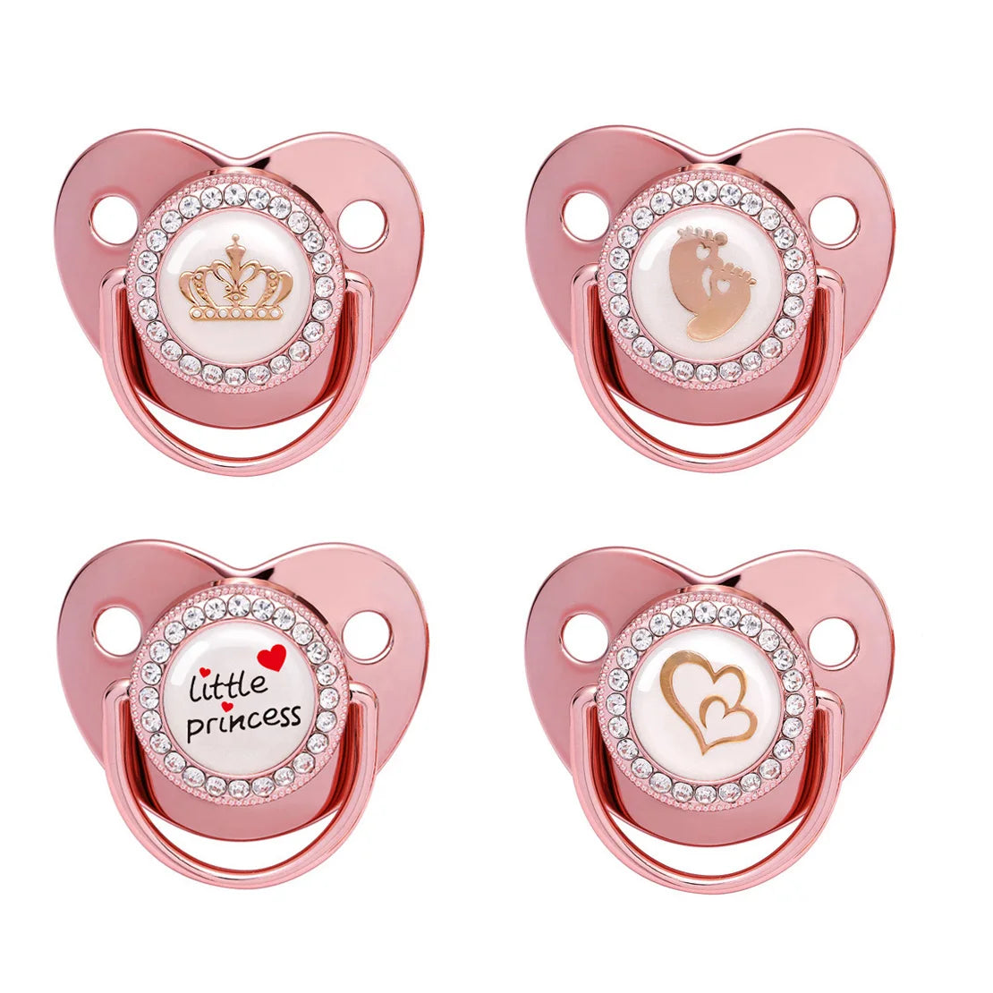 Premium Newborn Pacifier – BPA-Free Silicone Baby Dummy with "I Love Mum/Dad" Design | Perfect Baby Shower Gift