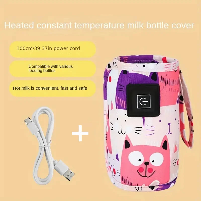 Keep Baby’s Milk Warm Anywhere – USB Bottle Warmer for Travel & Stroller | Perfect Gift for Moms