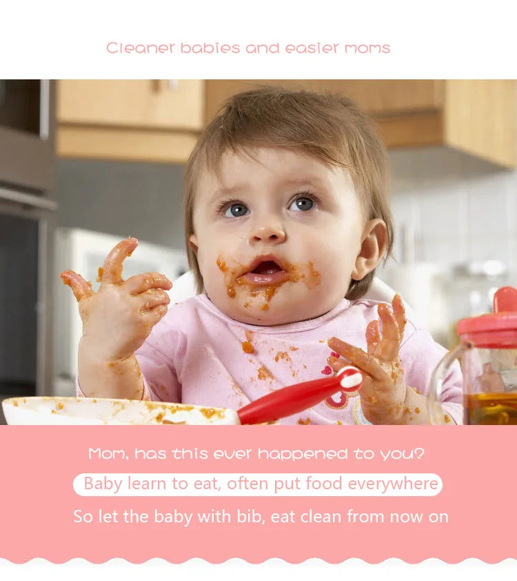 Waterproof Baby Bib – Super Soft Crystal Velvet Saliva Towel with Cute Cartoon Snap Closure