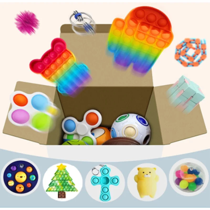 Mystery Fidget Toy Pack – Sensory Stress Relief Set for Kids | ADHD & Autism-Friendly Surprise Gift