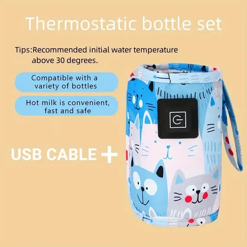 Keep Baby’s Milk Warm Anywhere – USB Bottle Warmer for Travel & Stroller | Perfect Gift for Moms