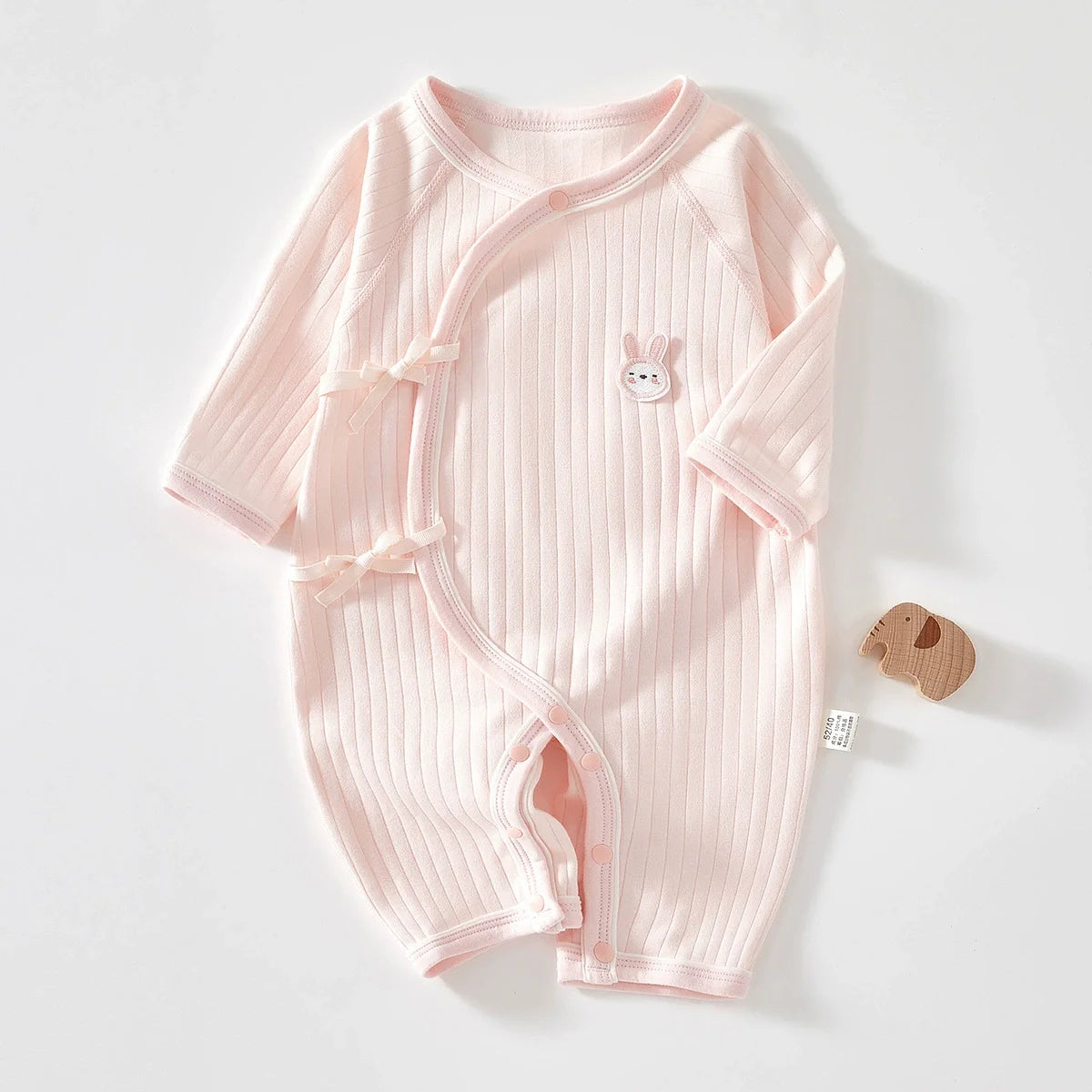 100% Cotton Baby Romper – Soft Knitted One-Piece Outfit with Long Sleeves for All Seasons (Unisex)