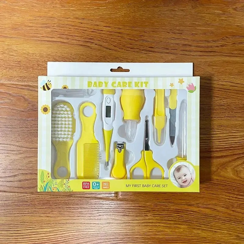 10-in-1 Baby Grooming Kit – Safe & Gentle Care Set for Newborns | Nail Clippers, Brush, Comb & More – Perfect Baby Shower Gift
