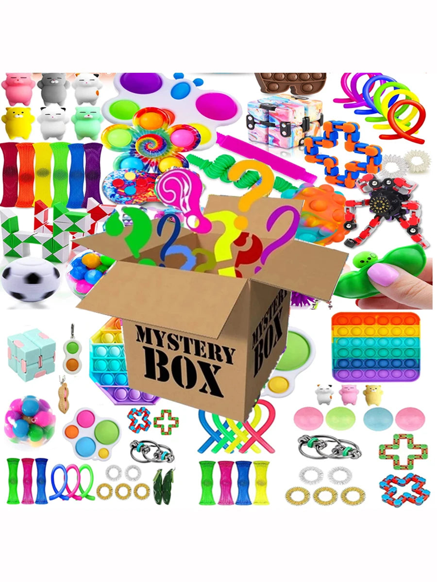 Mystery Fidget Toy Pack – Sensory Stress Relief Set for Kids | ADHD & Autism-Friendly Surprise Gift