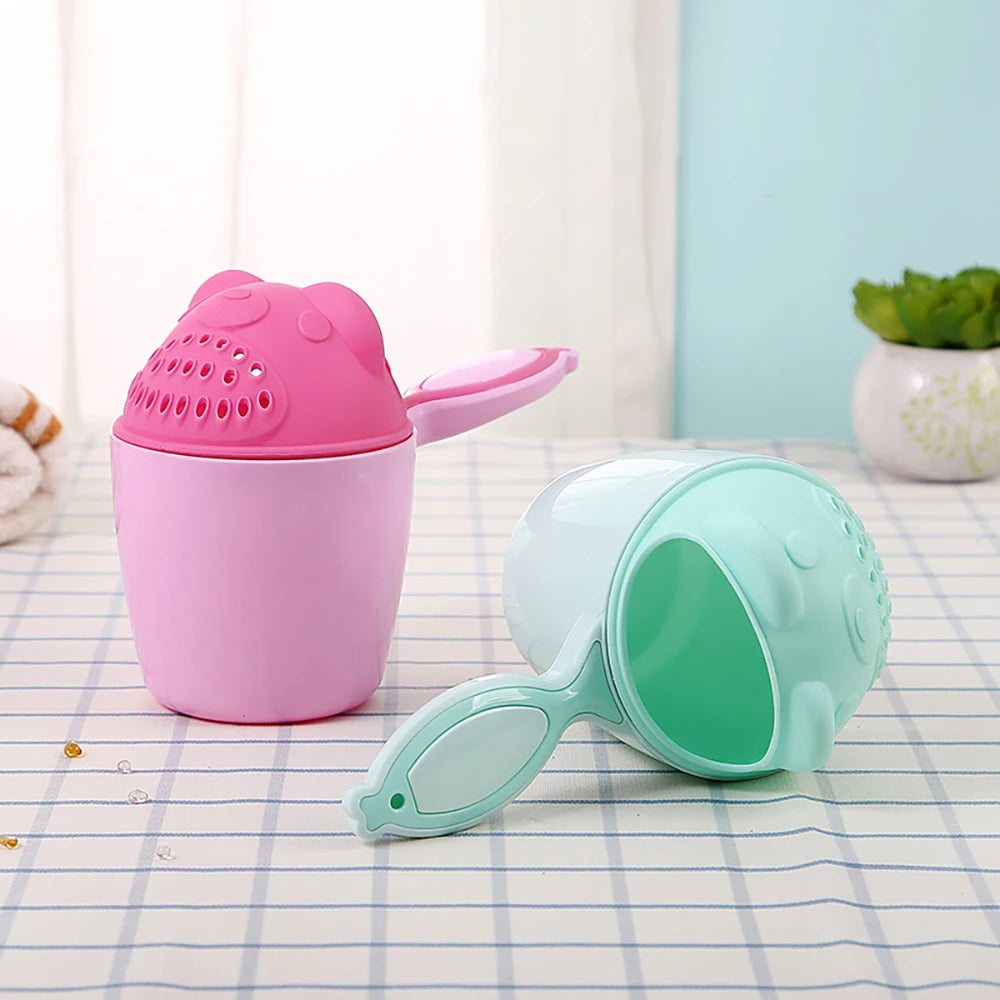 Cute Cartoon Baby Shampoo Shield & Bathing Cup – Toddler Hair Wash Tool