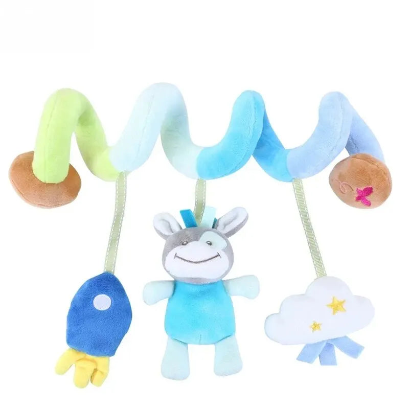 Musical Spiral Activity Toy – Hanging Rattle for Crib, Stroller & Car Seat