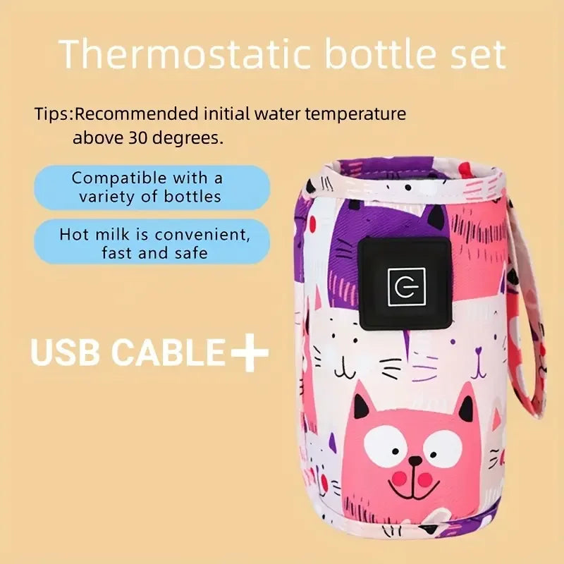 Keep Baby’s Milk Warm Anywhere – USB Bottle Warmer for Travel & Stroller | Perfect Gift for Moms