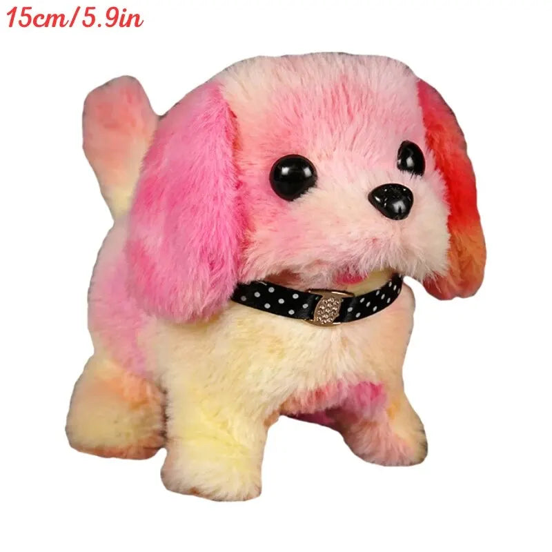 Electronic Walking and Barking Plush Dog Toy Interactive Puppy Dog with Remote Control Leash for Kids Toddler Gifts