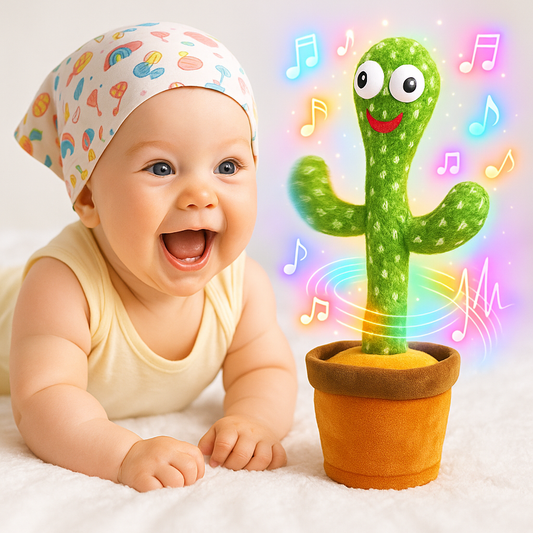 Interactive Dancing Cactus Toy – Sings, Talks & Repeats | Fun Plush Gift for Kids