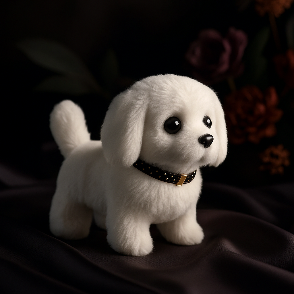Electronic Walking and Barking Plush Dog Toy Interactive Puppy Dog with Remote Control Leash for Kids Toddler Gifts