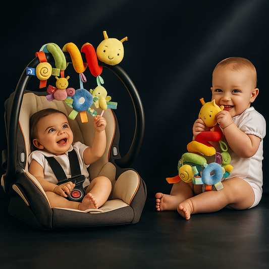 Musical Spiral Activity Toy – Hanging Rattle for Crib, Stroller & Car Seat
