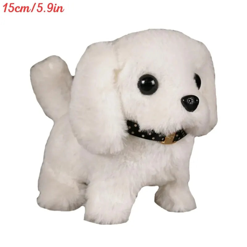 Electronic Walking and Barking Plush Dog Toy Interactive Puppy Dog with Remote Control Leash for Kids Toddler Gifts