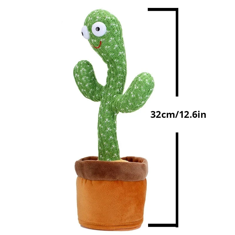 Interactive Dancing Cactus Toy – Sings, Talks & Repeats | Fun Plush Gift for Kids