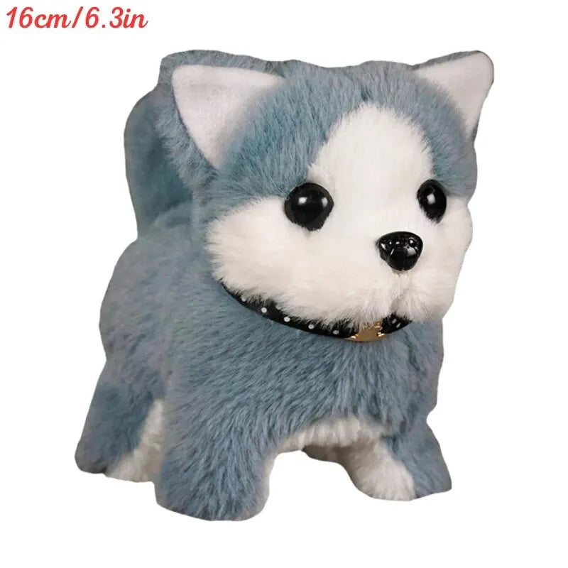 Electronic Walking and Barking Plush Dog Toy Interactive Puppy Dog with Remote Control Leash for Kids Toddler Gifts