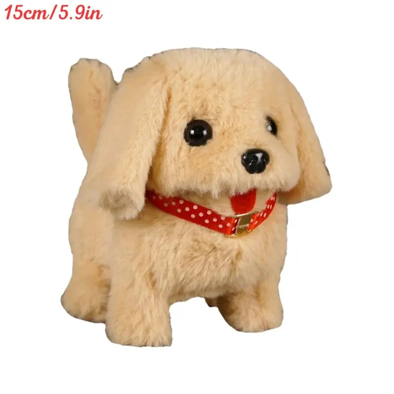 Electronic Walking and Barking Plush Dog Toy Interactive Puppy Dog with Remote Control Leash for Kids Toddler Gifts