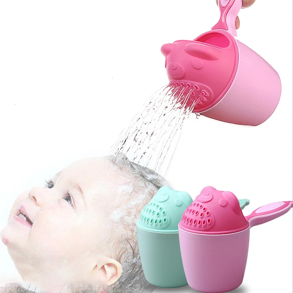Cute Cartoon Baby Shampoo Shield & Bathing Cup – Toddler Hair Wash Tool