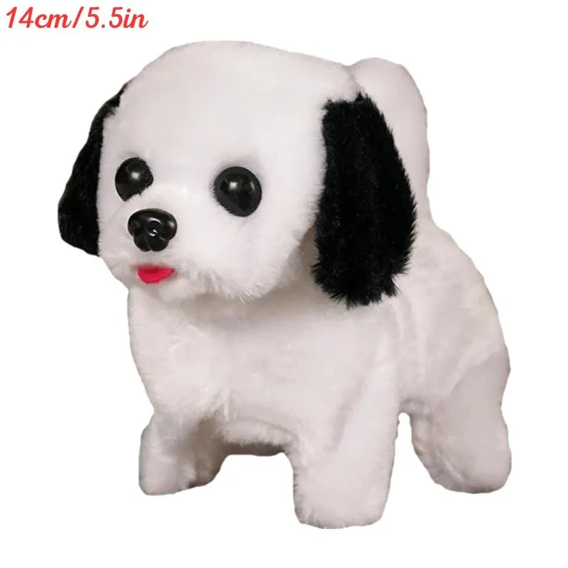 Electronic Walking and Barking Plush Dog Toy Interactive Puppy Dog with Remote Control Leash for Kids Toddler Gifts
