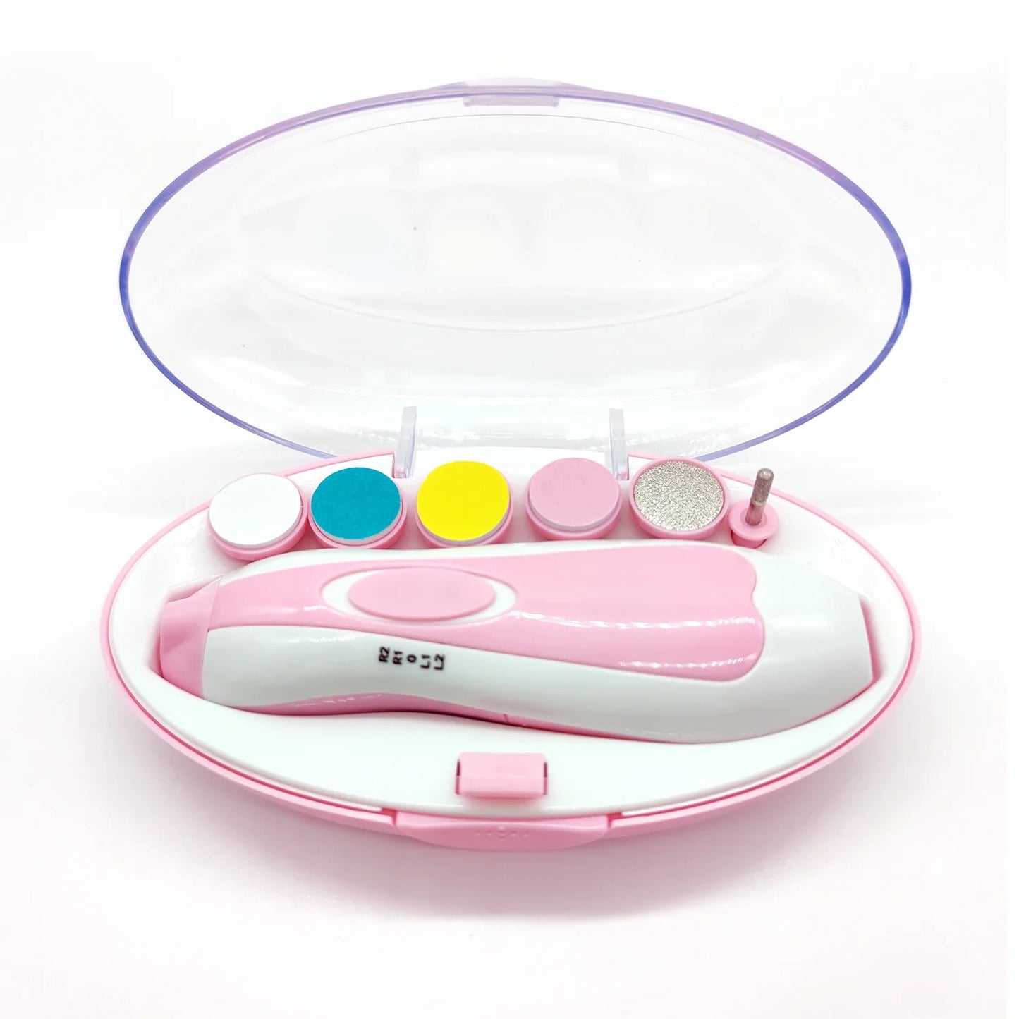 Electric Baby Nail Care Set – Safe Nail File & Clipper Kit for Newborns and Toddlers (Blue/Pink)