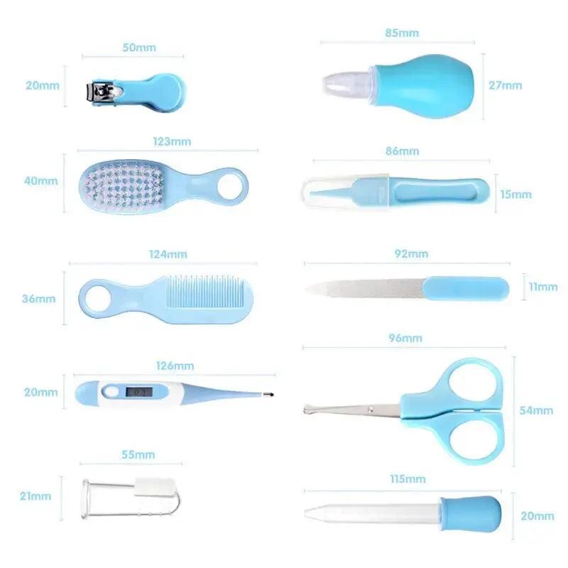 10-in-1 Baby Grooming Kit – Safe & Gentle Care Set for Newborns | Nail Clippers, Brush, Comb & More – Perfect Baby Shower Gift