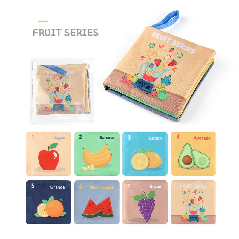 Montessori Soft Baby Cloth Book – 3D Touch & Feel Sensory Toy | High Contrast Early Learning Book for Infants & Toddlers