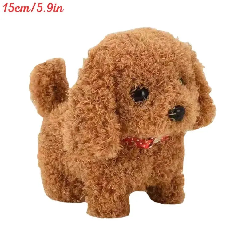 Electronic Walking and Barking Plush Dog Toy Interactive Puppy Dog with Remote Control Leash for Kids Toddler Gifts