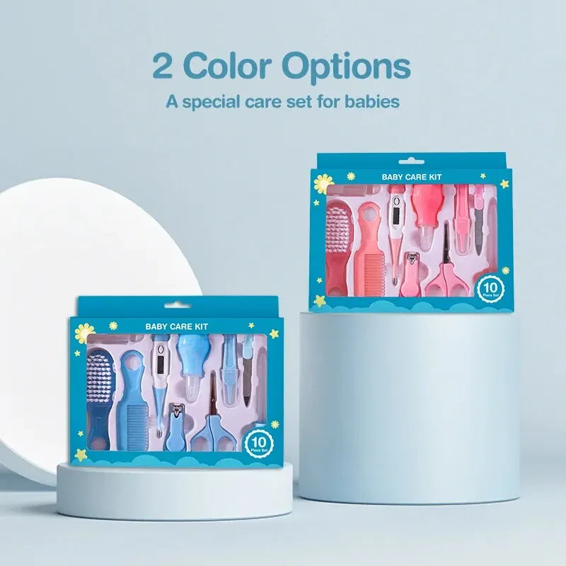 10-in-1 Baby Grooming Kit – Safe & Gentle Care Set for Newborns | Nail Clippers, Brush, Comb & More – Perfect Baby Shower Gift