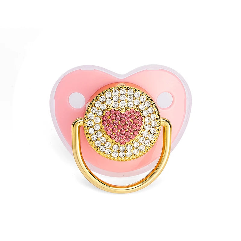 Premium Newborn Pacifier – BPA-Free Silicone Baby Dummy with "I Love Mum/Dad" Design | Perfect Baby Shower Gift
