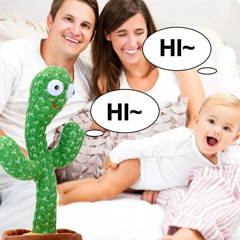 Interactive Dancing Cactus Toy – Sings, Talks & Repeats | Fun Plush Gift for Kids