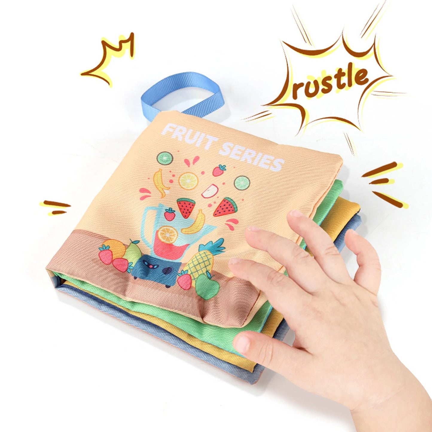 Montessori Soft Baby Cloth Book – 3D Touch & Feel Sensory Toy | High Contrast Early Learning Book for Infants & Toddlers